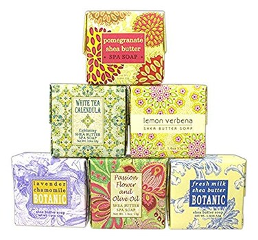 Greenwich Bay Bundle of 6 Trading Co Soaps 19oz Soaps in The Following Scents Fresh Milk Lemon Verbena White Tea Calendula Lavender Chamomile Pomegranate Shea Butter and Passion Flower and