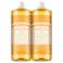 Dr. Bronner's Dr Bronners Magic SoapPureCastile Liquid Soap Citrus 32oz 2PackRegenerative Organic Certified Oils 18in1 Uses Body Hair Laundry Pets Dishes Concentrated Vegan NonGMO