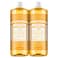 Dr. Bronner's Dr Bronners Magic SoapPureCastile Liquid Soap Citrus 32oz 2PackRegenerative Organic Certified Oils 18in1 Uses Body Hair Laundry Pets Dishes Concentrated Vegan NonGMO