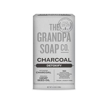 The Grandpa Grandpas Soap Co Face Body Bar Soap Charcoal 425 Oz
