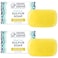 Natural Elephant Dead Sea Sulfur Soap 44 oz with Dead Sea Salt Aloe Vera Sulphur Face and Body Cleanser Bar for All Skin Types 2 Pack 2 44 Ounce Bars