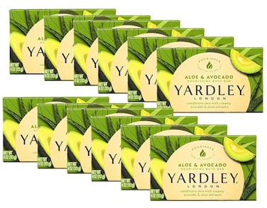 Yardley London Aloe and Avocado Naturally Moisturizing Bath Bar 40 oz Pack of 12