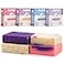 360Feel 360 Feel Floral Bar Soap Set Made in the USA Castile Handmade All Natural Cold Processed Infused with Lavender Lilac Hydrangea Petal Dance Moisturizing Skin Care 5oz 4Pack
