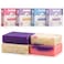 360Feel 360 Feel Floral Bar Soap Set Made in the USA Castile Handmade All Natural Cold Processed Infused with Lavender Lilac Hydrangea Petal Dance Moisturizing Skin Care 5oz 4Pack