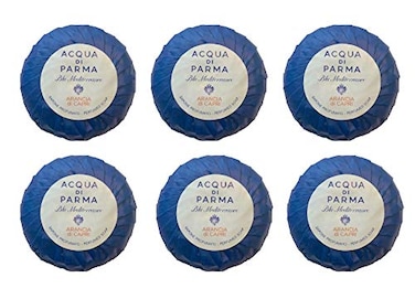 Acqua Di Acqua di Parma Blu Mediterraneo Arancia di Capri Wrapped Soaps 50 grams Set of 6
