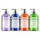 Dr. Bronner's Dr Bronners Organic Sugar Soap 12 oz Variety Pack Lavender Peppermint Tea Tree Lemongrass Made with Organic Oils Sugar Shikakai Powder 4in1 Use Hands Body Face Hair 4 Count