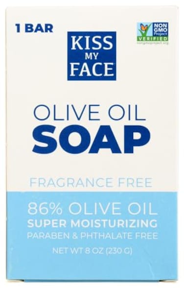 Kiss My Face Pure Olive Oil Bar Soap FragranceFree 8 oz