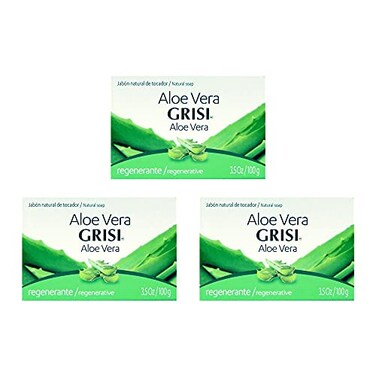 Grisi Aloe Vera Hydrating Soap Bar 35 Oz Pack of 3