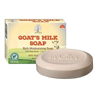 Madina Goat Milk Natural Soap Skin Moisturizer Shea Butter Vitamin A C E Alkaline 3 Bar