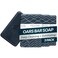 Oars + Oars Alps Exfoliating Moisturizing Bar Soap for Men Deep Cleaning Soap Clean Ingredients All Skin Types Blue Charcoal 3pk