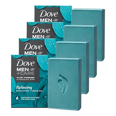 DOVE MEN CARE PlantBased with Eucalyptus and Moisture for mens skin 5 Ounce pack of 4