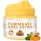 Herblov Turmeric Face Cream All Natural Skin Brightening Lotion Turmeric Whipped Body Butter for Dark Spots Hyperpigmentation Turmeric Skincare Cleanses Fights Acne Evens Tone Scars Sun Damage