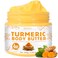 Herblov Turmeric Face Cream All Natural Skin Brightening Lotion Turmeric Whipped Body Butter for Dark Spots Hyperpigmentation Turmeric Skincare Cleanses Fights Acne Evens Tone Scars Sun Damage