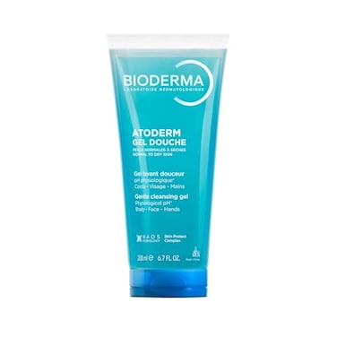 Bioderma Atoderm Shower Gel Moisturizing Body and Face Wash 667 Fl Oz
