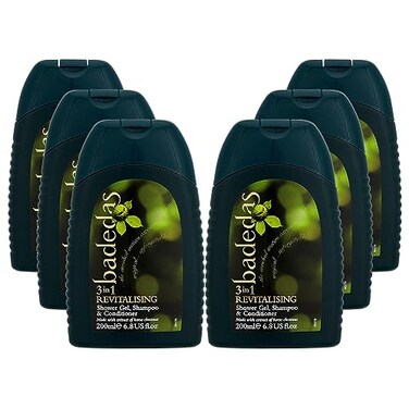 Badedas Revitalising Shower Gel Shampoo Conditioner 200ml PACK OF 6
