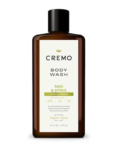 Cremo Body Wash for Men RichLathering Sage and Citrus 16 Fl Oz