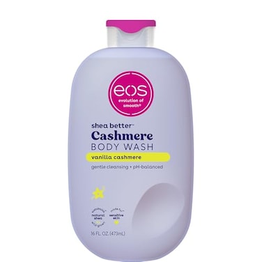 eos Body Wash Vanilla Moisturizing Creamy Gel Formula with Shea Butter Glycerin Vitamin E pH Balanced Sensitive Skin Vegan 16 fl oz