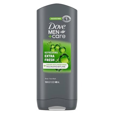 DOVE MEN DOVE Men Care Body Wash and Face for Fresh HealthyFeeling Skin Extra Fresh Cleanser That Effectively Washes Away Bacteria While Nourishing Your 135 oz