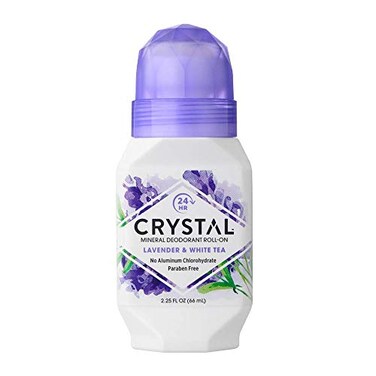 Crystal Essence Crystal Mineral Deodorant RollOn Lavender White Tea 225 oz Pack of 10
