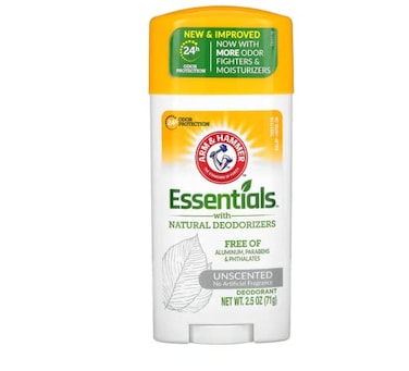 Arm & ARM HAMMER Essentials Natural Deodorant Unscented 250 oz Pack of 2