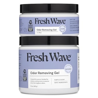 Fresh Wave Lavender Odor Removing Gel 15 oz 7 oz Safer Odor Absorbers for Home Natural PlantBased Odor Eliminator Every 7 oz lasts 3060 Days For Cooking Smoke Trash Pets