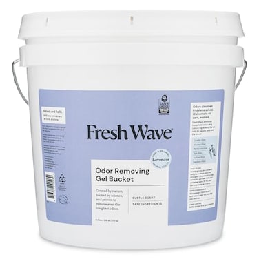 Fresh Wave Odor Removing Gel Bucket 155 lb 248 oz Lavender Scent Refill Odor Absorbers for Home Safer Odor Relief Natural PlantBased Odor Eliminator For Cooking Trash Pets