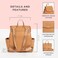 Freshly Picked Mini Diaper Bag II Backpack Premium Vegan Leather Small Baby Bag with Changing Pad Compact Lightweight Stylish for Moms OntheGo Butterscotch