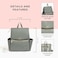 Freshly Picked Mini Diaper Bag II Backpack Premium Vegan Leather Small Baby Bag with Changing Pad Compact Lightweight Stylish for Moms OntheGo Stone