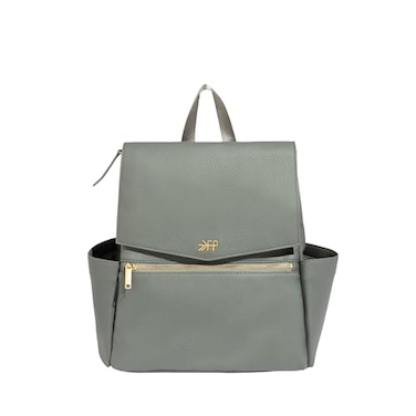 Freshly Picked Mini Diaper Bag II Backpack Premium Vegan Leather Small Baby Bag with Changing Pad Compact Lightweight Stylish for Moms OntheGo Stone