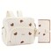 GOBABYMART Diaper Bag Backpack Medium Maternity baby bag Changing Pad Insulated Pockets Stroller Straps Pacifier Case Medium Beige Bears