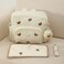 GOBABYMART Diaper Bag Backpack Medium Maternity baby bag Changing Pad Insulated Pockets Stroller Straps Pacifier Case Medium Beige Bears