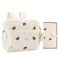 GOBABYMART Diaper Bag Backpack Medium Maternity baby bag Changing Pad Insulated Pockets Stroller Straps Pacifier Case Medium Beige Bears