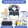 GurZinn Diaper Bag Backpack with Changing Station Foldable for Bady Toddler 3 in 1 Large Capacity Newborn Essentials Organizer with Stroller Hook for Girls and BoysBlue