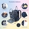 RUVALINO Diaper Bag Backpack Multifunction Travel Pack Maternity Baby Changing Bags Large Capacity Waterproof Navy Blue