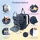 RUVALINO Diaper Bag Backpack Multifunction Travel Pack Maternity Baby Changing Bags Large Capacity Waterproof Navy Blue