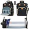ZRSUN Diaper Bag Backpack Multifunctional Baby Travel Bag with Foldable Changing Station Portable Changing Pad USB Charging Port Black