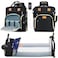 ZRSUN Diaper Bag Backpack Multifunctional Baby Travel Bag with Foldable Changing Station Portable Changing Pad USB Charging Port Black