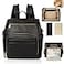 Omanmoli Diaper Bag Backpack Leather Large Baby Diaper Bag Essentials With 18 Organizing Pockets6 Insulated PocketsUSB Charging PortStroller StrapsChanging Pad Black
