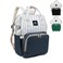 Fwkekye Blue Baby Diaper Bag Backpack Large Travel Bag for Boys Girls Newborn Essentials