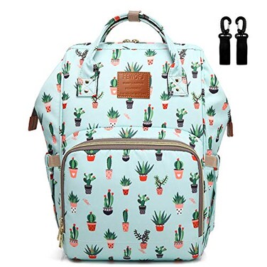 FEWOFJ Cactus Diaper Bag Backpack Women Waterproof Travel Nappy Bag for Baby Care