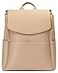 MIA + MIA SOPHIA Leather Diaper Bag Backpack with USB Charging port Changing Pad Stroller Straps and Bottle Holder Beige Olivia