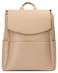 MIA + MIA SOPHIA Leather Diaper Bag Backpack with USB Charging port Changing Pad Stroller Straps and Bottle Holder Beige Olivia