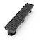 WEBANG 12 Inch Linear Shower Drain Rectangular Floor Drain with Accessories Capsule Pattern Cover Grate Removable SUS304 Stainless Steel CUPC Certified Matte Black