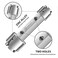 Bdmetals Tub Drain Remover WrenchDieCast Aluminum Tub Drain Tool Wrench for Bathroom and Bathhouse