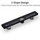 EXF Linear Shower Drain 36 Inch Matte Black with Reversible Flat Tile Insert Cover Stainless Steel Rectangle Shower Floor Drain with Hair Catcher Adjustable Feet