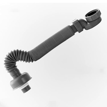 GXMRHWY Low Profile 112 Ptype Antiodor Drain PipeFlexible Bendable Freestanding Tub Drain Kitfor Bathtubs Sinks and RV Plumbing Systems