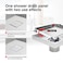 SaniteModar Square Shower Drain 6 inch with Shower Drain Base Tiled Stealth and 304 Stainless Steel Brushed Chrome 2 in 1 PanelsIncludes Hair Strainer and Threaded Adapter