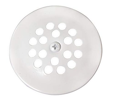 Westbrass D32750 Beehive Tub Grid Strainer with Screw Powder Coat White