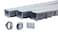 URA WATER Model UA100 Drainage Trench Set Channel Drain With Galvanized Steel Grate 3 x 39 117 Total Length