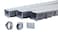 URA WATER Model UA100 Drainage Trench Set Channel Drain With Galvanized Steel Grate 3 x 39 117 Total Length